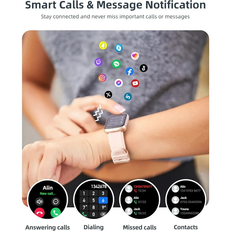 Fitness Tracker with Step Counter Calories Stopwatch Health Activity Tracker with Heart Rate Sleep Monitor IP68 Waterproof Smar