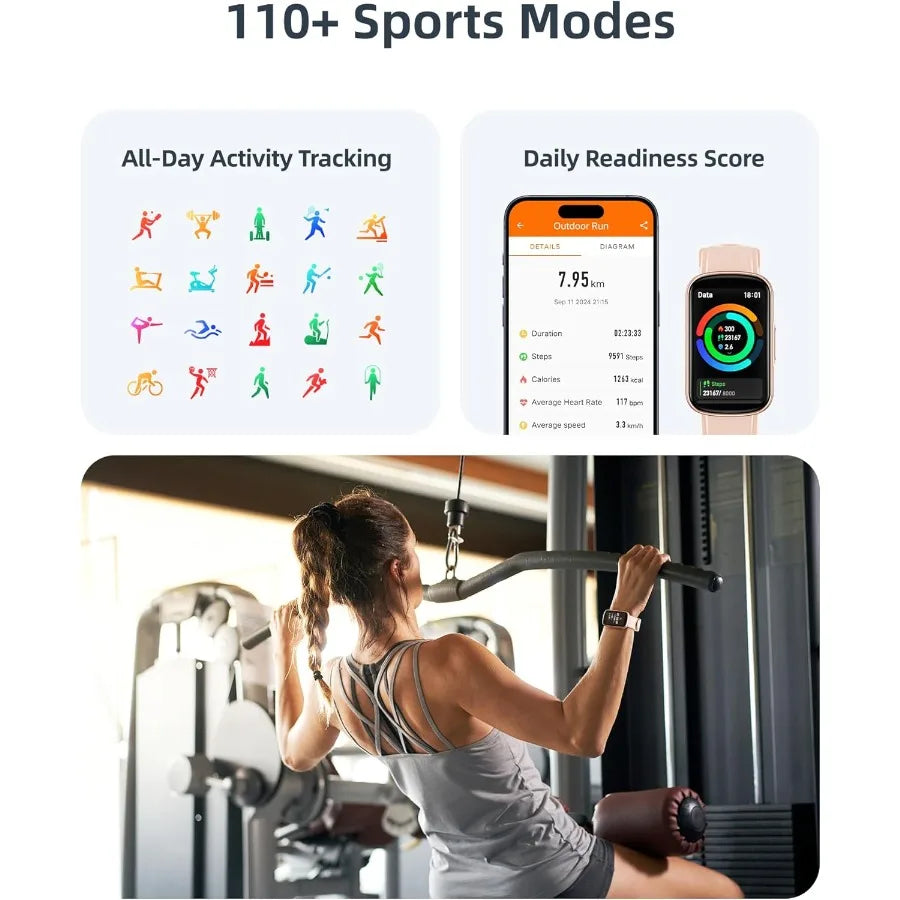 Fitness Tracker with Step Counter Calories Stopwatch Health Activity Tracker with Heart Rate Sleep Monitor IP68 Waterproof Smar