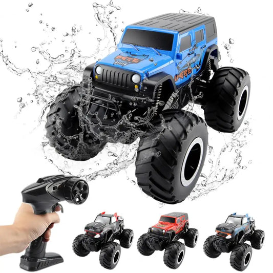 2.4GHz Remote Control Toy 4 Wheels Off Road Amphibious Climbing Vehicle Waterproof Stunt Remote Control Car Children Toys Gift