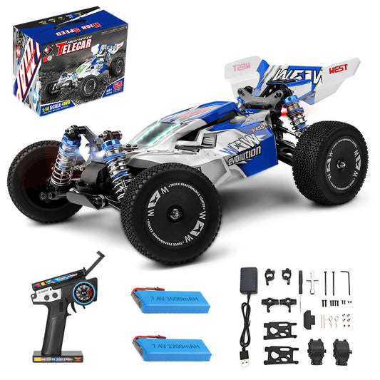 WLtoys 144011 1/14 4WD RC Car, Max 43 Mph Off-road Remote Control Car,Upgraded version(144001V2) ,Suitable for Outdoors and gift