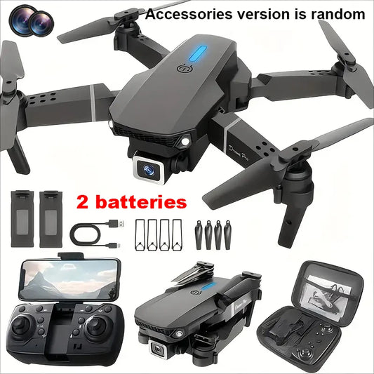 2025 E88Pro RC Drone 4K Professinal With 3 Battery 1080P Wide Angle HD Camera Foldable Helicopter WIFI FPV Height Hold Gift Toy