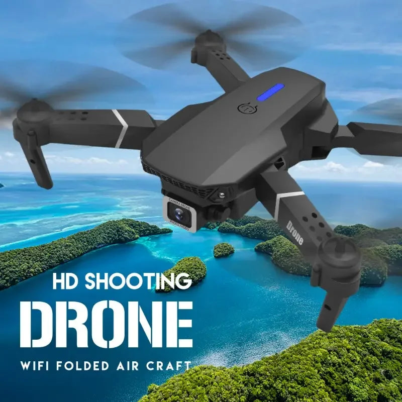 2025 E88Pro RC Drone 4K Professinal With 3 Battery 1080P Wide Angle HD Camera Foldable Helicopter WIFI FPV Height Hold Gift Toy