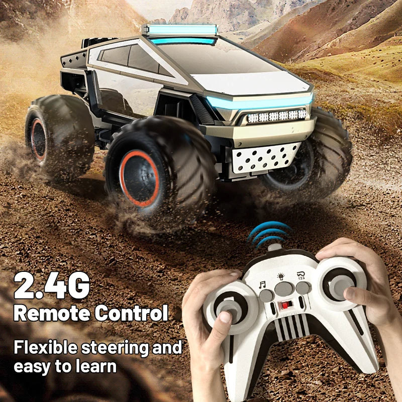 JJRC Q202 Children's Remote Control Car Pickup Simulation Model Toy 2.4G Car Off road Climbing Car Drop resistant Toy Car