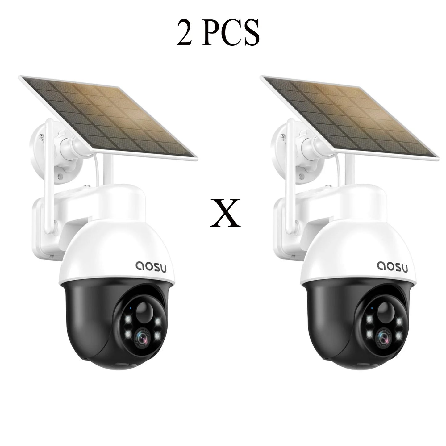 3MP PTZ Solar Security Camera 5000mAh Battery Wireless 2.4Ghz WIFI Camera PIR AI Detection 2-Way Audio Outdoor CCTV Camera