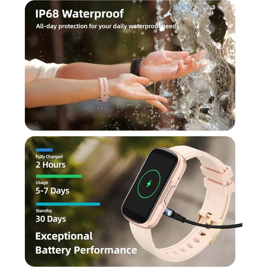 Fitness Tracker with Step Counter Calories Stopwatch Health Activity Tracker with Heart Rate Sleep Monitor IP68 Waterproof Smar
