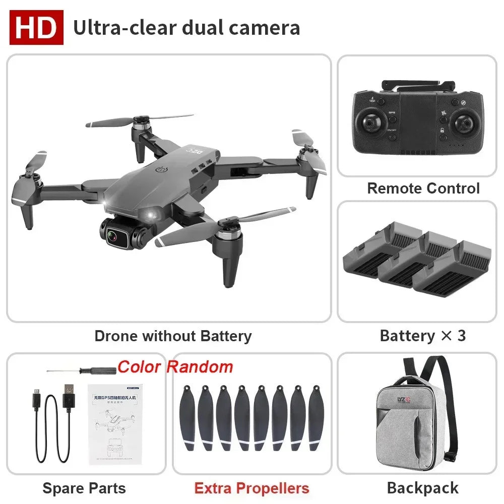 Drone L900 Pro 4K Professional 5G GPS HD Dual Camera Photography Brushless Foldable Quadcopter RC Distance 1.2KM Drones Toys