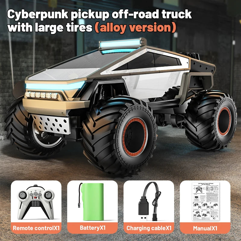 JJRC Q202 Children's Remote Control Car Pickup Simulation Model Toy 2.4G Car Off road Climbing Car Drop resistant Toy Car